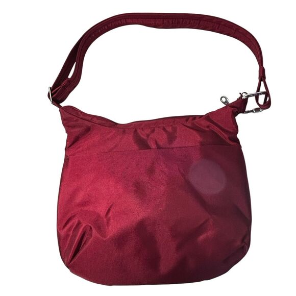 TRAVELON Red Full Zip Crossbody Purse Travel Bag-Adjustable Strap-Zip-Pockets - Picture 7 of 16